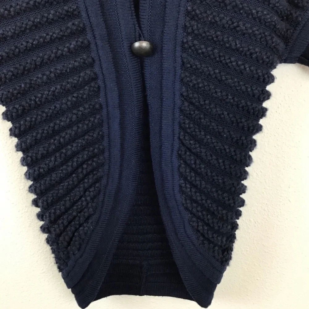 Fendi Cardigan Sweater Ribbed Cashmere Wool Knit
